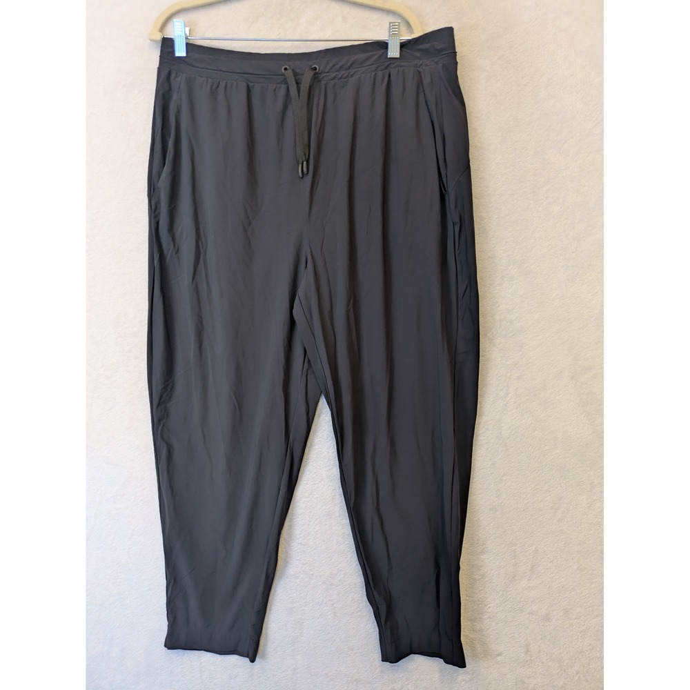 Kirkland Signature Women's Black Drawstring Waist‎ Casual Pants Size XXL